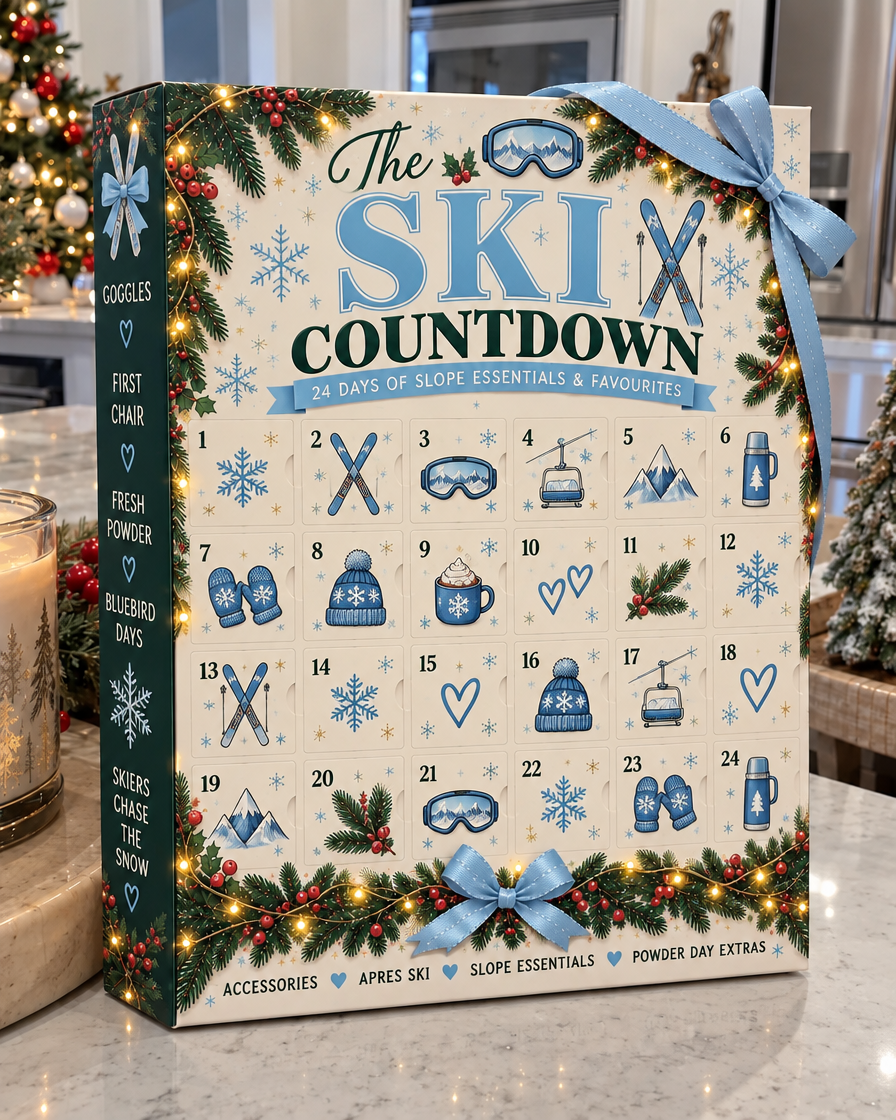 Ski Countdown advent calendar box