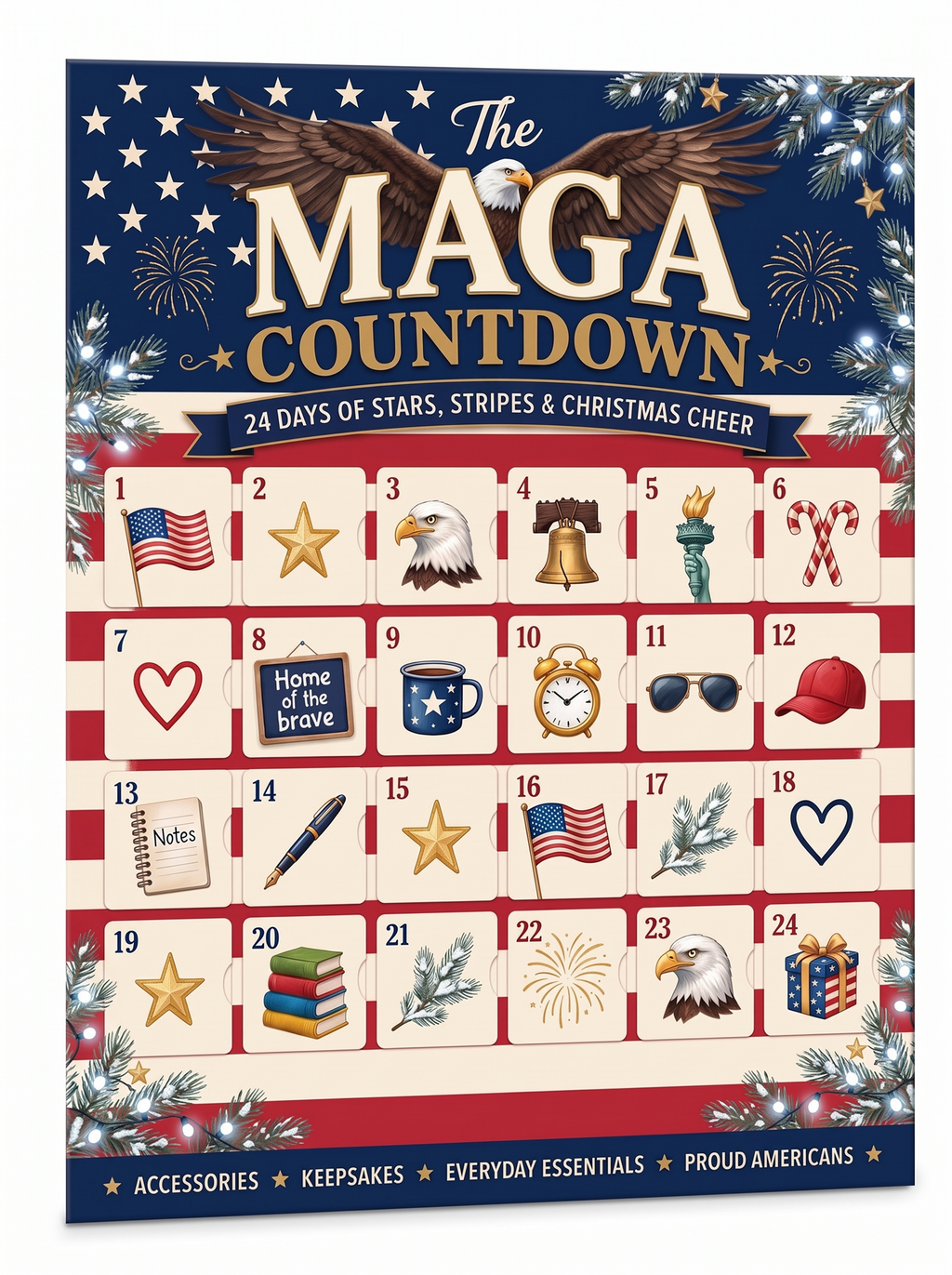 The MAGA Countdown advent calendar, front