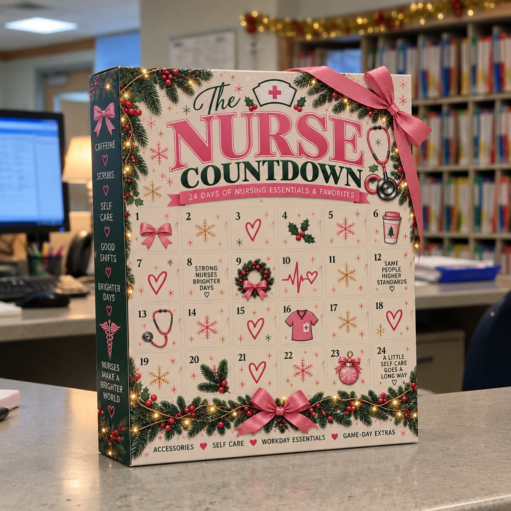 The calendar on a nurses station counter
